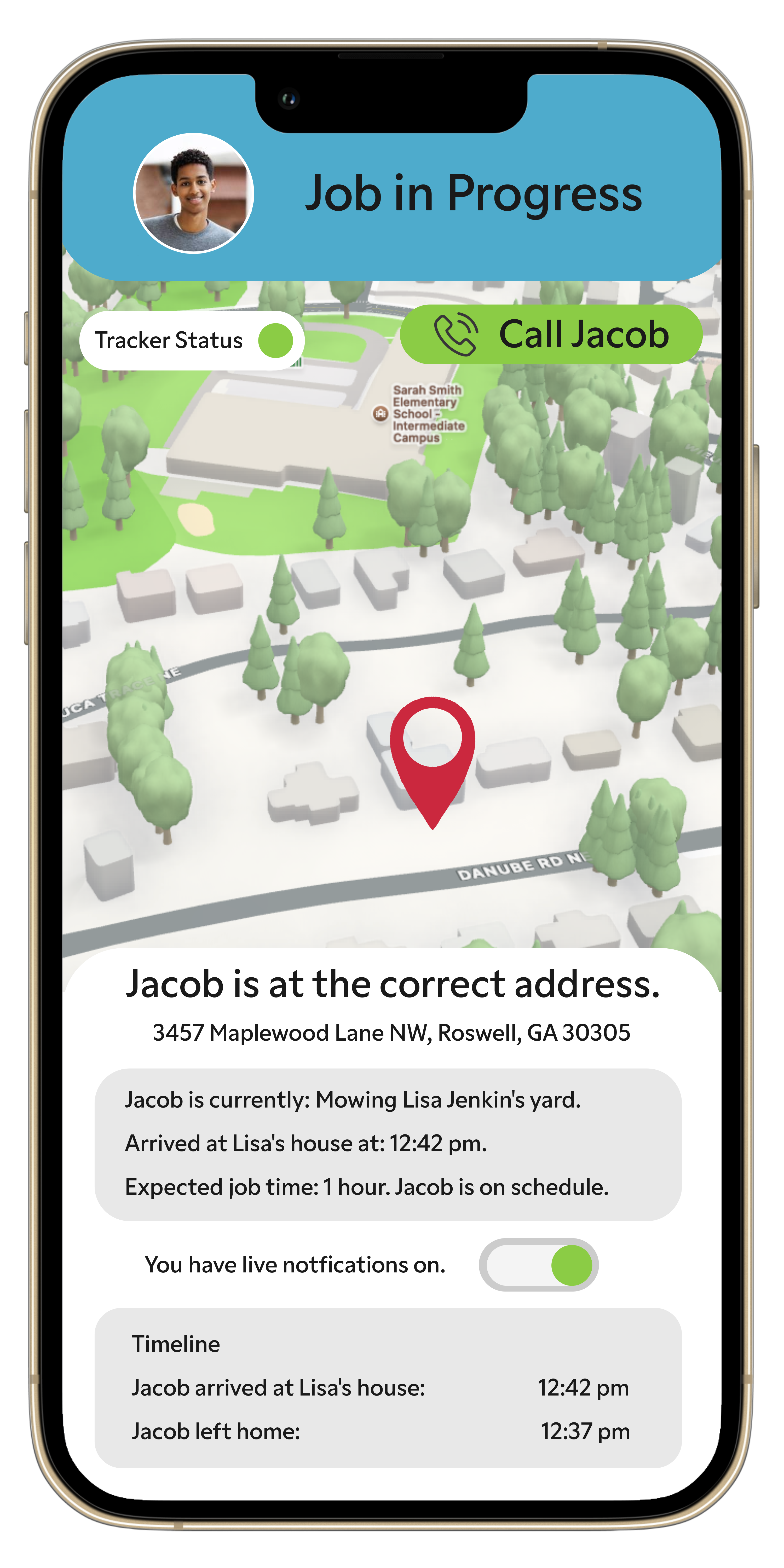 Parental Tracking Feature